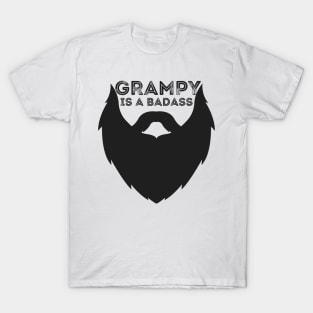 Grampy Is a Badass Funny Grandpa Gift T-Shirt